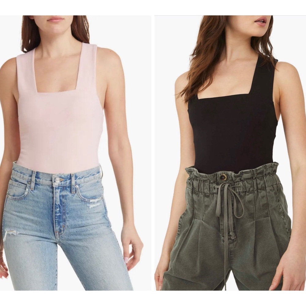 Free People Intimidatly She's So Sleek Pink Thong Bodysuit - Picture 5 of 5
